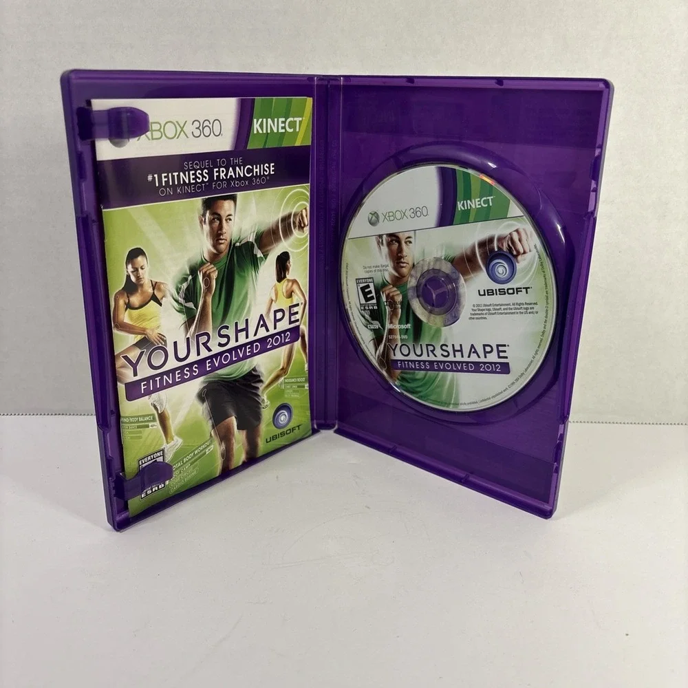 Your Shape Fitness Evolved 2012 Xbox 360 Kinect Ubisoft Exercise Game CIB